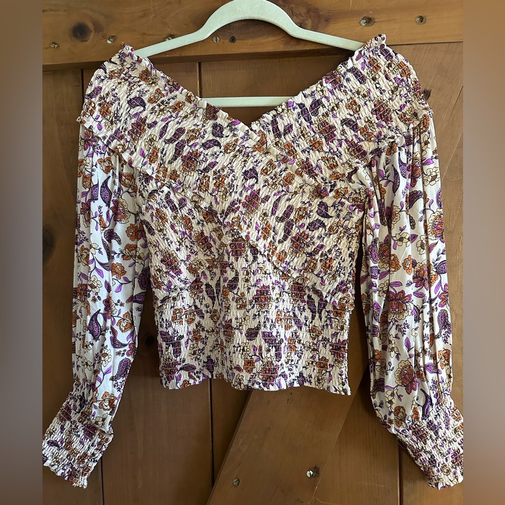 NWOT BB Dakota by Steve Madden Smocked Factor Top Sz S - Picture 7 of 11